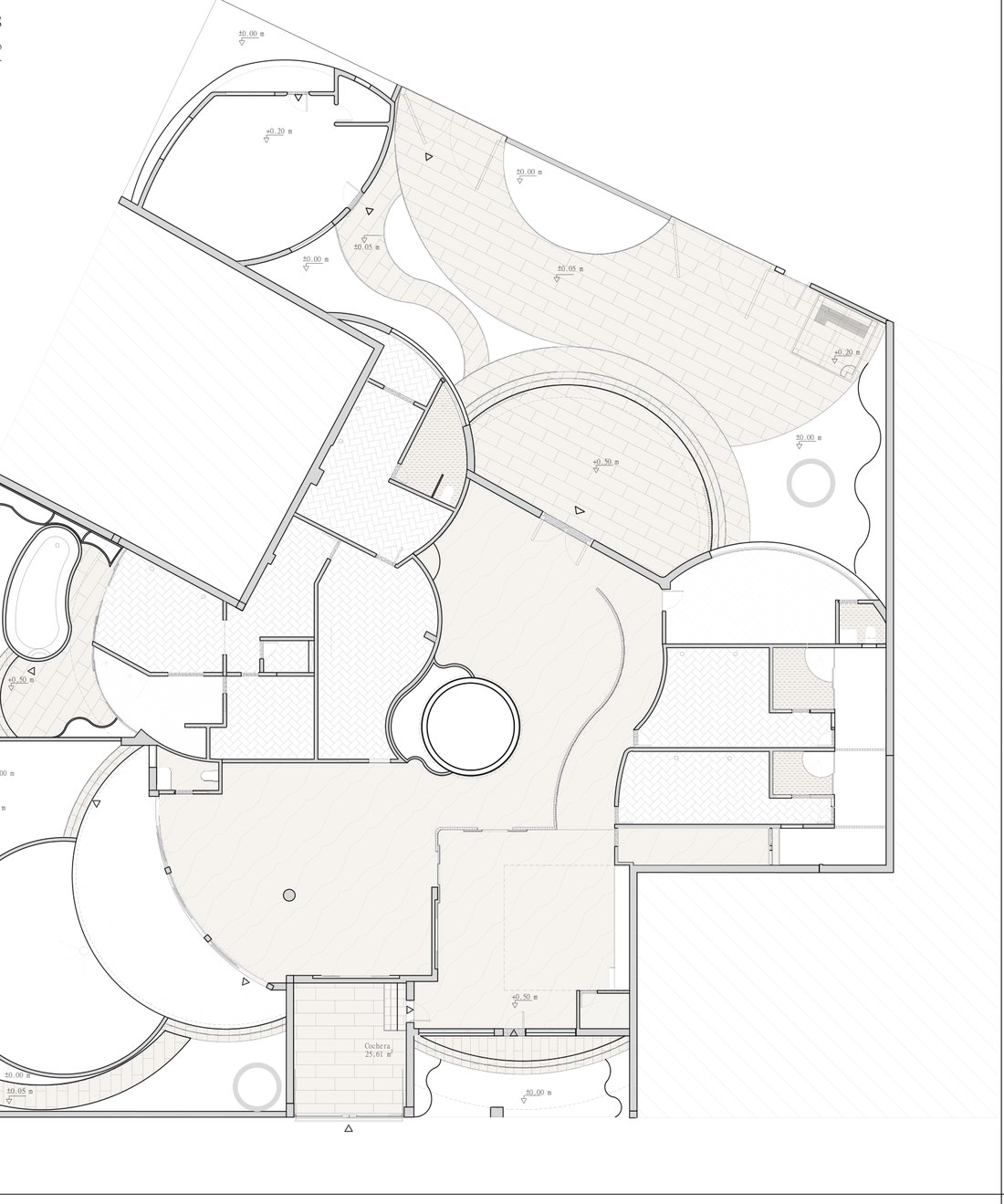 Plano de planta de un proyecto de interiorismo de Norié
