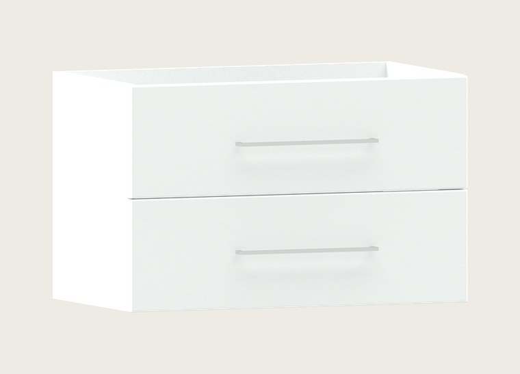 Mueble de ba&ntilde;o Nori Clsic, dos cajones, 47 cm de fondo